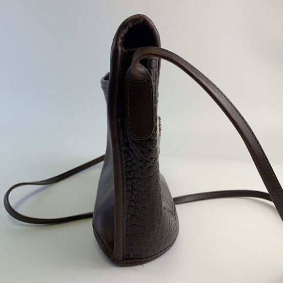 Brighton Dark Brown Crossbody Bag with Silver Detailing - Picture 12 of 15